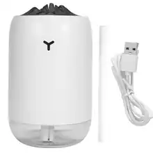 Hava nemlendirici 260ml USB masaüstü nemlendirici taşınabilir Hava difüzörü için gece ışık ile ev ofis malzemeleri Hava nemlendirici