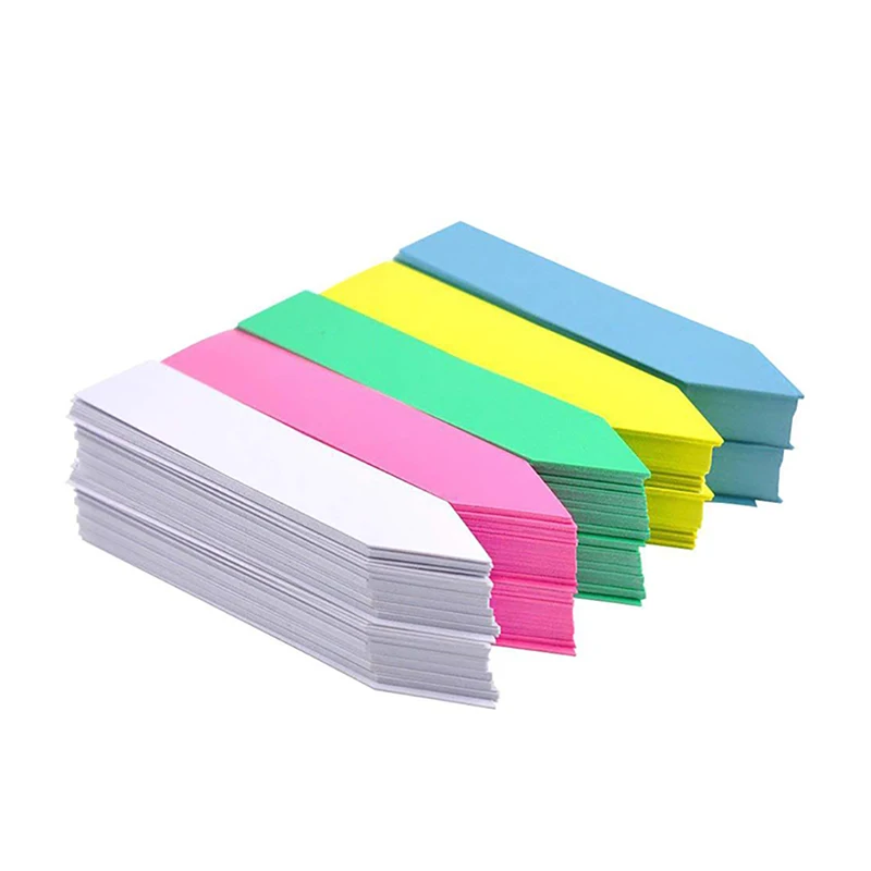 100Pcs/lot Garden Plastic Plant Labels Labels Tray Plant Tags Nursery Markers Flower Pots Seedling Mark Tools Garden Decor 1*5cm Plant Tags