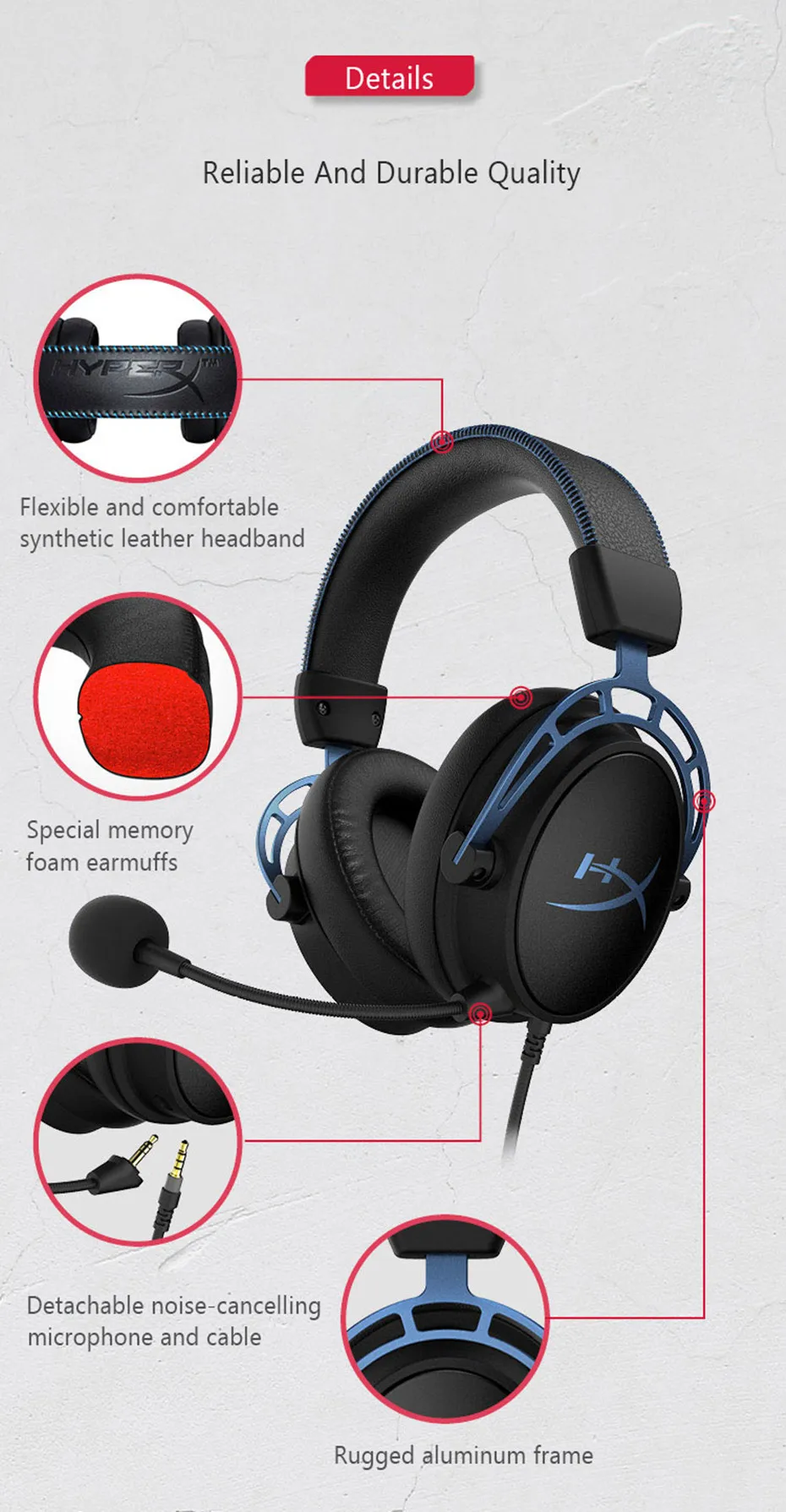 Kingston HyperX Headset Gaming Berkabel 