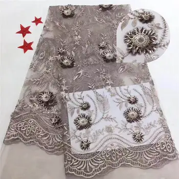 

Wholesales high quality pattern Latest African lace with Sequins fabric for 2019 Nigerian lace fabric Wedding Dresses jy1-693