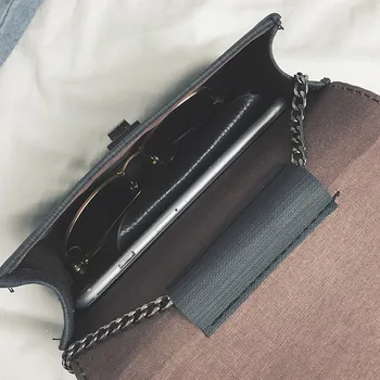 

Newly 1pcs Women Chain Crossbody Bags Small Elegant Shoulder Bag PU Textured Buckle CLA88