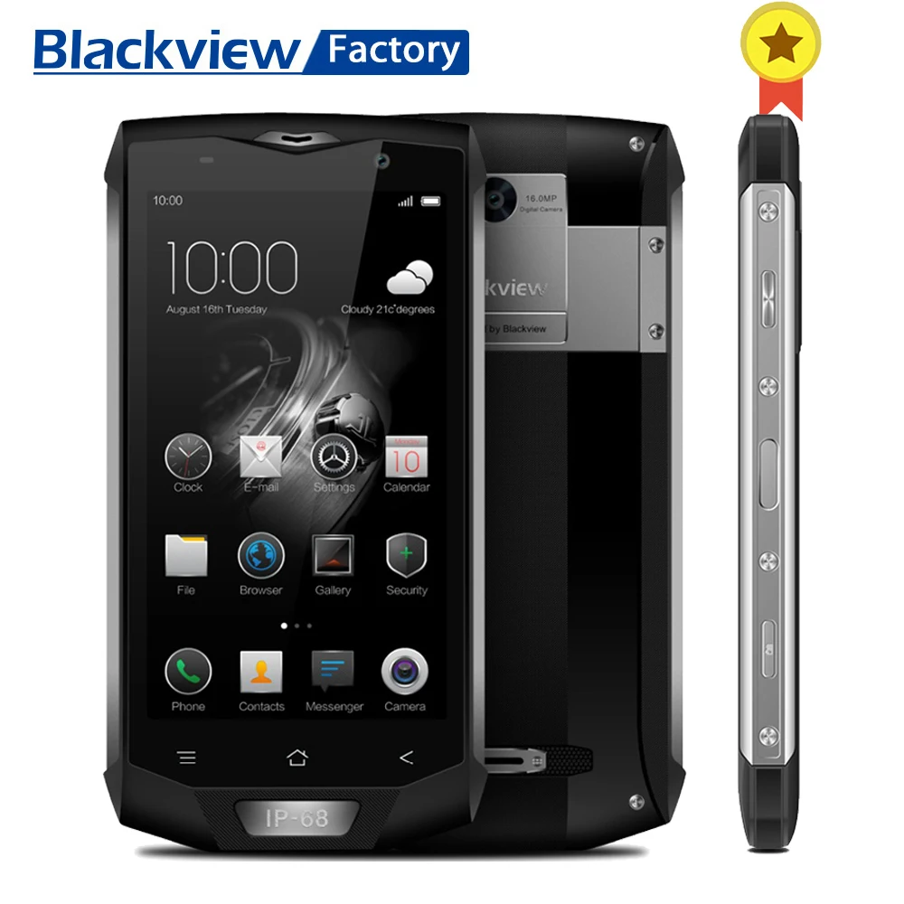 Blackview BV8000 Pro IP68 водонепроницаемый смартфон 6 ГБ + 64 Восьмиядерный Android 7 0 5 &quotFHD