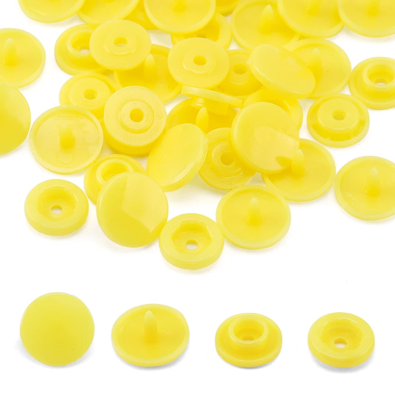 Bulk Pack of T5 Plastic Snap Buttons for DIY Crafting and Garment Fastening