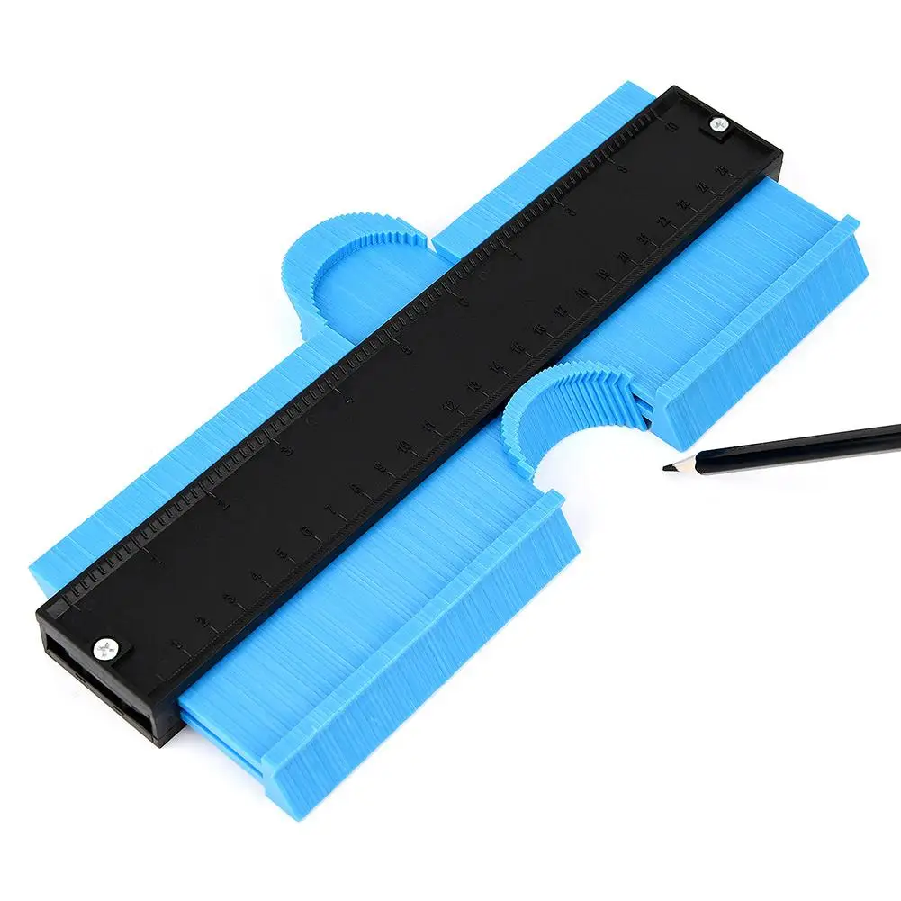 Multi-functio Contour Profile Gauge Tiling Laminate Tiles Edge Shaping Wood Measure Ruler Contour Gauge Duplicator 5/6/10 Inch