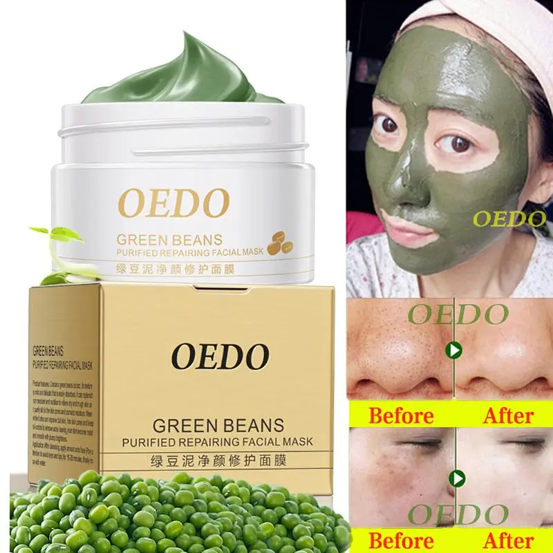 Oedo Очищающая маска для лица mung Bean Mud пилинг акне маска для удаления угрей Сужающий поры отбеливающий увлажняющий уход кремы