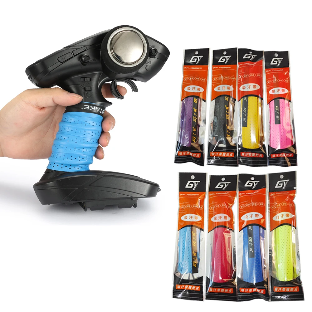 Telecomando Per Auto Rc Traxxas Tqi Futaba Futaba 4Pv 4Pls 4Px 7Px Mt-4 Sudore Antiscivolo Assorbito Antiscivolo Fascia Avvolgimento Nastro Mano