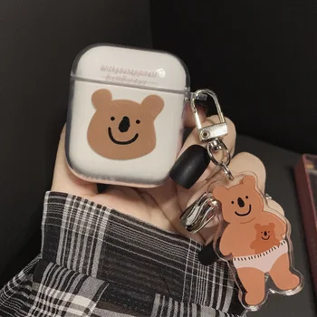 

Cute Cartoon Animal Koala Earphone Headset Accessorie Soft Case For Airpods 1 2 Pro Protective Wireless Bluetooth Headset Cover