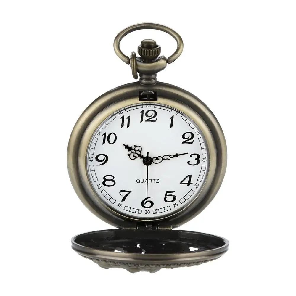 

Personalized Pattern Steampunk Vintage Quartz Roman Numerals Pocket Watch Watch Clock Wholesale Relogio De Bolso #4D03