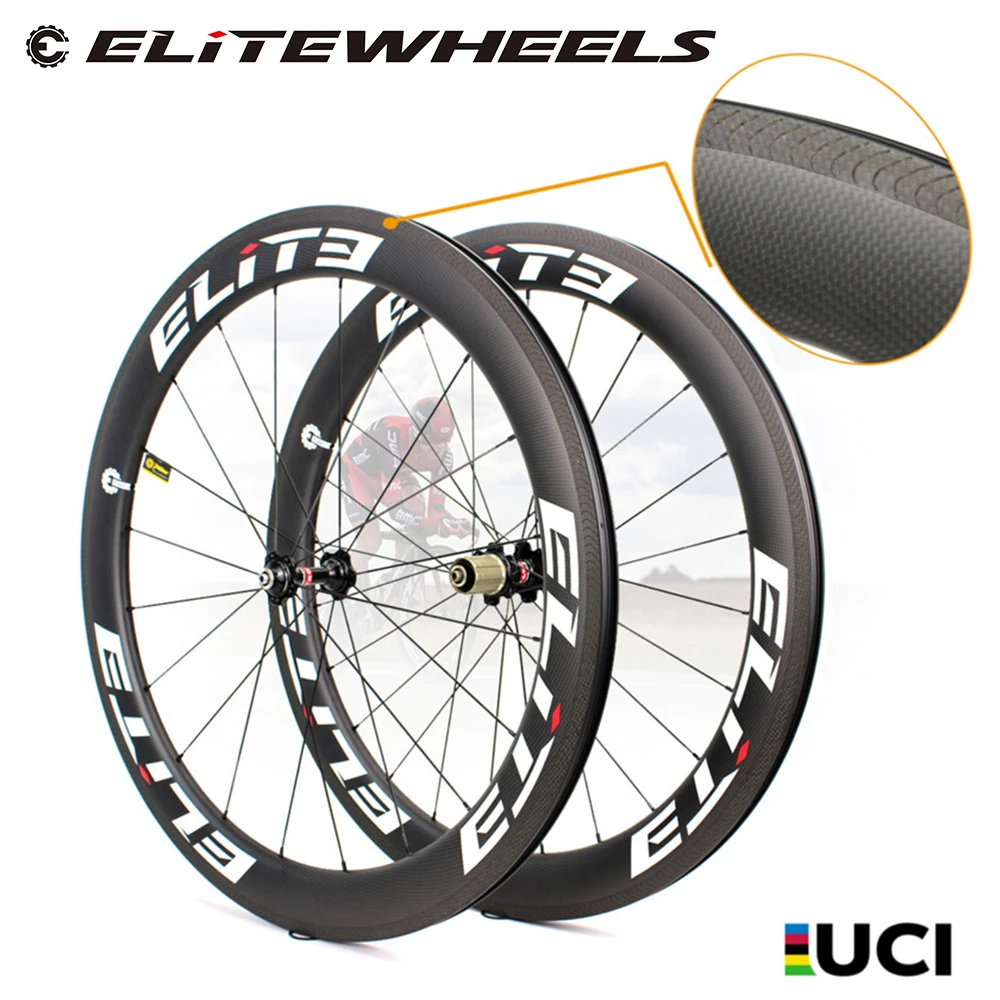 ELITEWHEELS углеродная колесная установка клинчер трубчатые бескамерные и NOVATEC 271/372SB