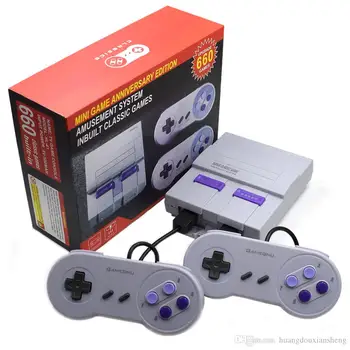 

10 pcs Handheld Mini Game Consoles Newest Entertainment System For 660 NES SNES Games Console Drop Shipping