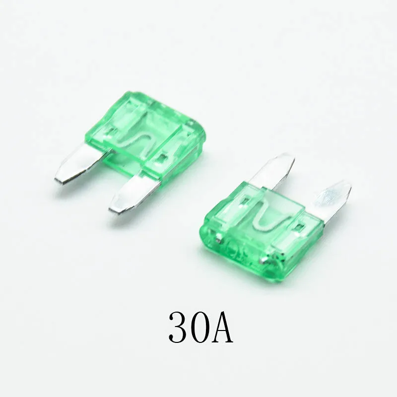 20pcs 30A 20 шт. мини 5A 7.5A 10A 15A 20A 25 30A AMP лезвие предохранитель цинковый сплав и пластик Материал набор для авто автомобиль грузовик предохранитель - Цвет: 20pcs 30A