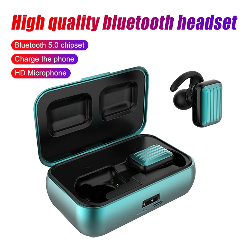 TWS Bluetooth 5.0 Earphones 1500mAh Charging Box Wireless Headphone 9D Stereo Sports Waterproof Earbuds Headsets With Microphone