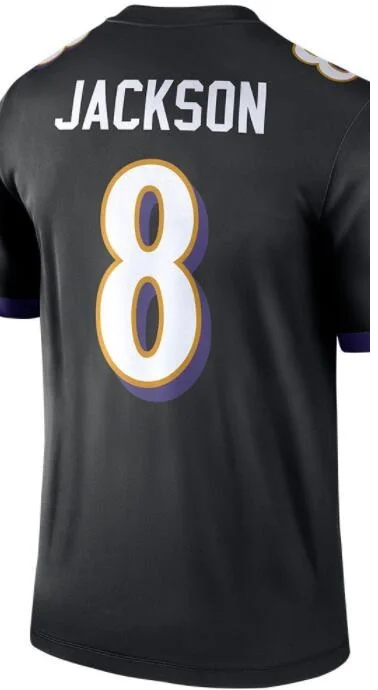 Customized Stitch For Men Women Youth Lamar Jackson Tucker Andrews Bateman Oweh Dobbins Black Purple American Football Jersey | Спорт и