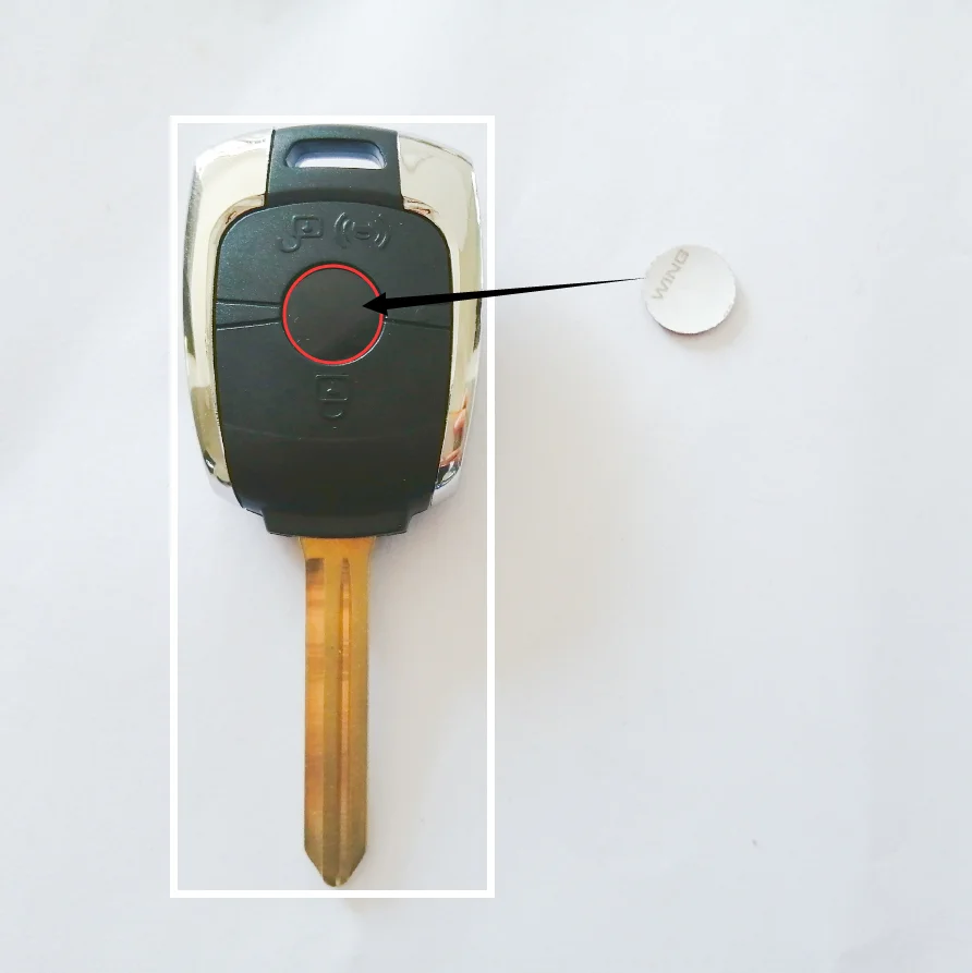 

2PCS for Ssang Yong Korando 2011 2012 2013 remote key logo key sticker size 13MM