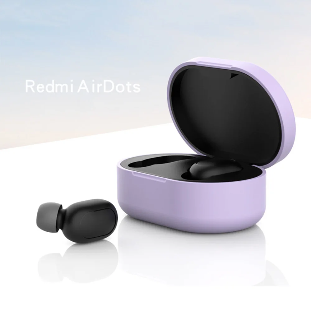 Новейший мягкий силиконовый защитный чехол для Xiaomi Redmi Airdots TWS Bluetooth наушники гарнитура Air Pods наушники коробка - Цвет: 4