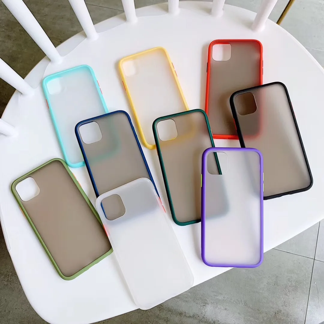 Прозрачный матовый Силиконовый чехол для iPhone 11 Pro Max мягкий ударопрочный из ТПУ X XS