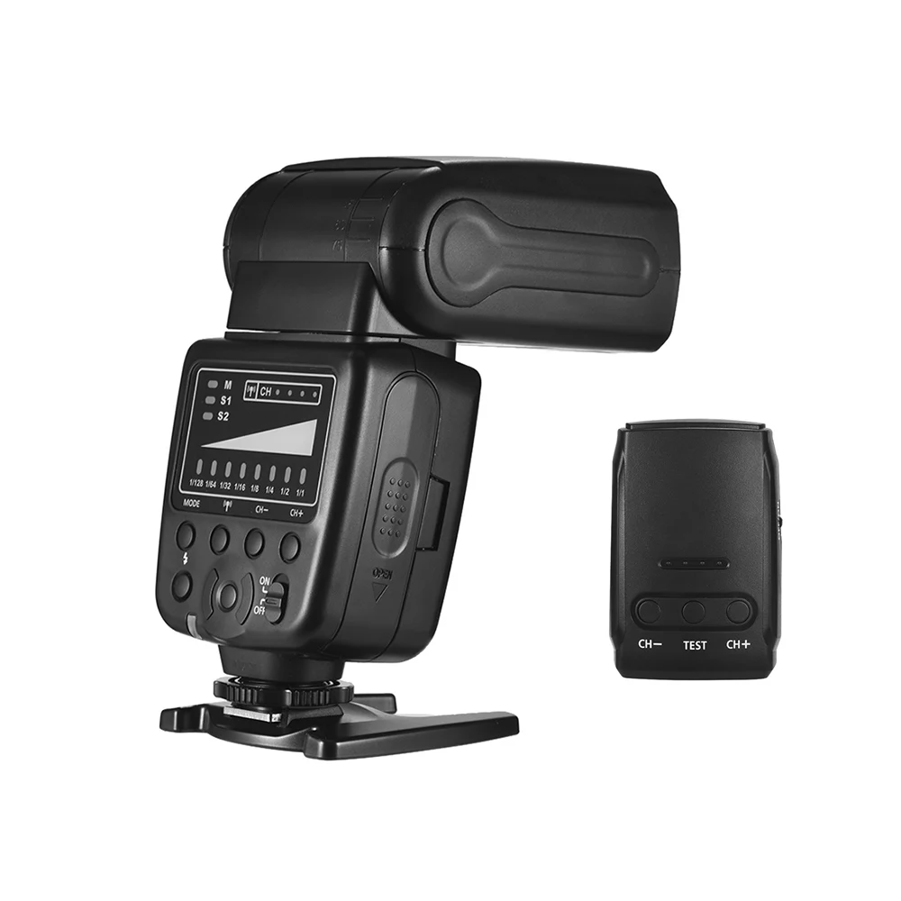 Universal Flash Speedlite 2.4G Wireless Flash 5600K with Flash Trigger for Canon Nikon DSLR for Sony A7 Series ILDC Cameras
