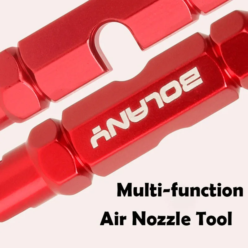 BOLANY Bicycle Tire Nozzle Wrench Multifunctional Valve Core Tool Double-head Portable Removal Disassembly Spanner Bike Repair bicycle valve core remover bicycle valve tool