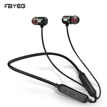 

FBYEG Wireless Bluetooth Earphone Headphones Sport Bluetooth Headset Earbuds Magnetic Earpiece with Microphone for phone