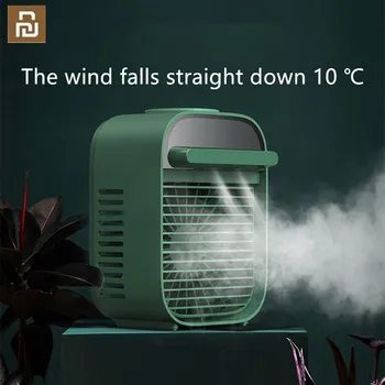 

NEW Youpin Air Conditioning Fan 180ml 20dB Water Mist Fan Portable USB Mini Office Desktop Electric Cooling Fan Cooler