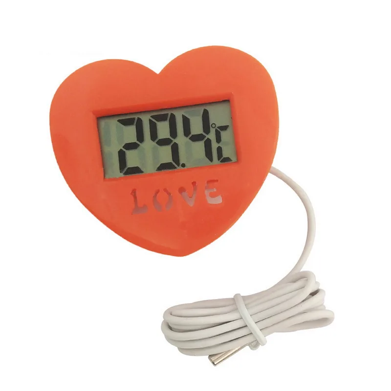 Мини-термометр, гигрометр, электронный измеритель температуры и влажности для офиса, бытовой термометр в форме сердца, термо-гигрометр
