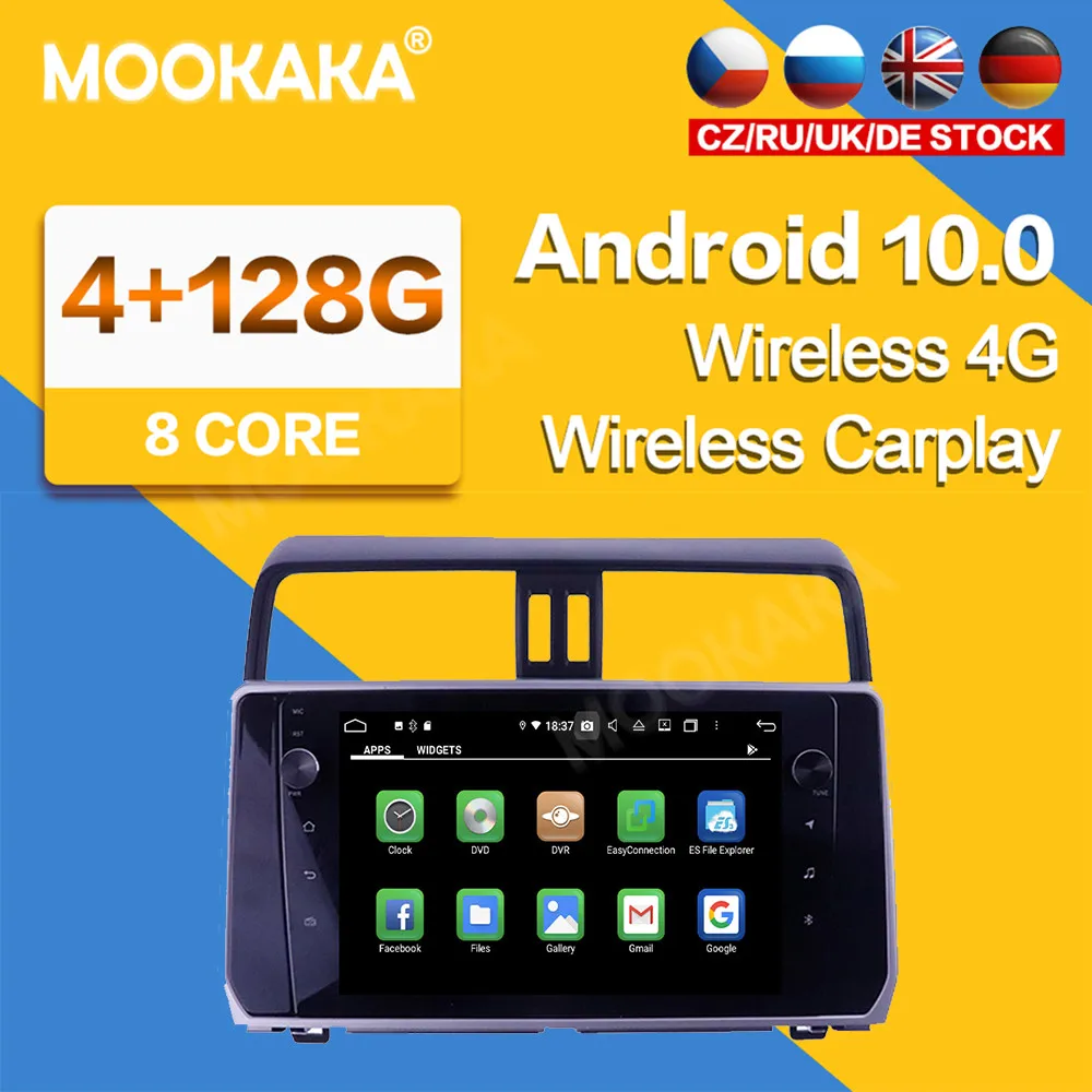購入特典付き 4グラム128グラムトヨタプラド18 19 Ips Androidラジオテープレコーダー車 マルチメディアプレーヤーステレオヘッドユニットgpsナビなし2 Din 在庫販売 Kingscages Com