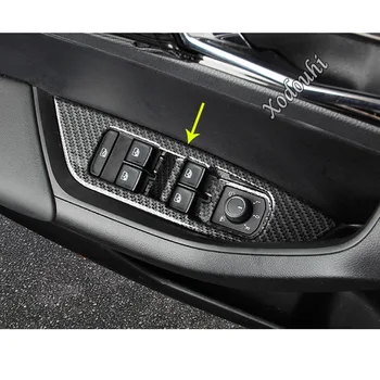 

Car Sticker Styling Inside Door Window Glass Inner Panel Armrest Lift Switch Button Trim For Skoda Kodiaq 2017 2018 2019 2020