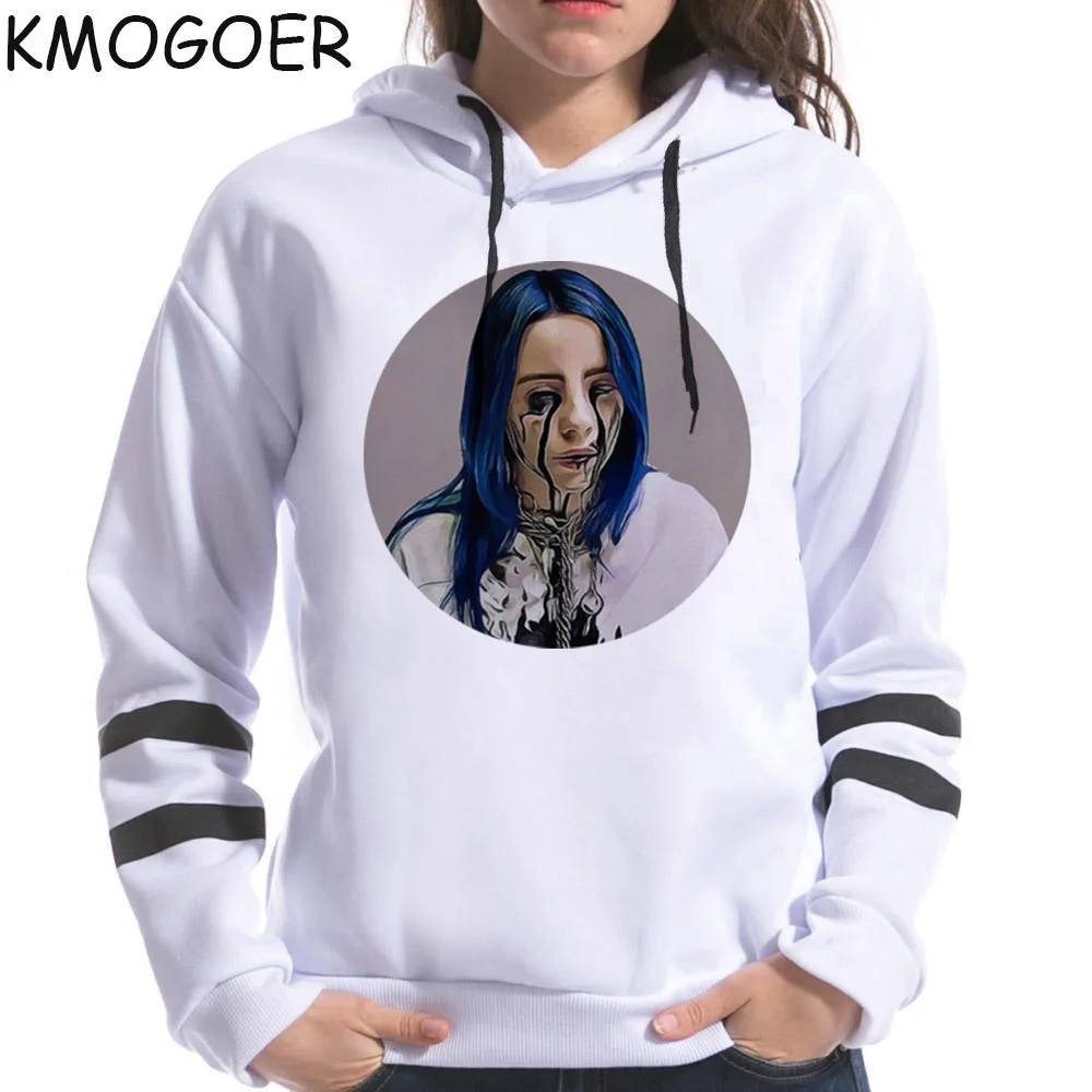 Billie Eilish Толстовка с принтом и капюшоном для женщин и мужчин Толстовка Одежда Harajuku Fans гранж повседневные толстовки готические Kpop толстовки