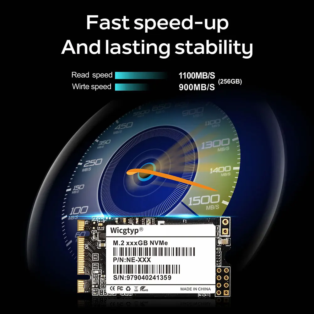 Wicgtyp PCIE NVME 22*42 SSD 128 ГБ 256 512 1 ТБ твердотельный накопитель для ноутбука, настольного компьютера, твердотельных дисков для LENOVO для DELL