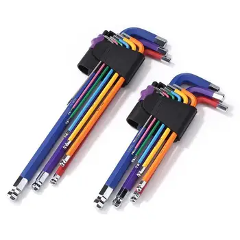 

9pcs L Key Screwdriver Hex Wrench Set Allen Inner Hexagon Torx Star Spanner Support Dropshipping