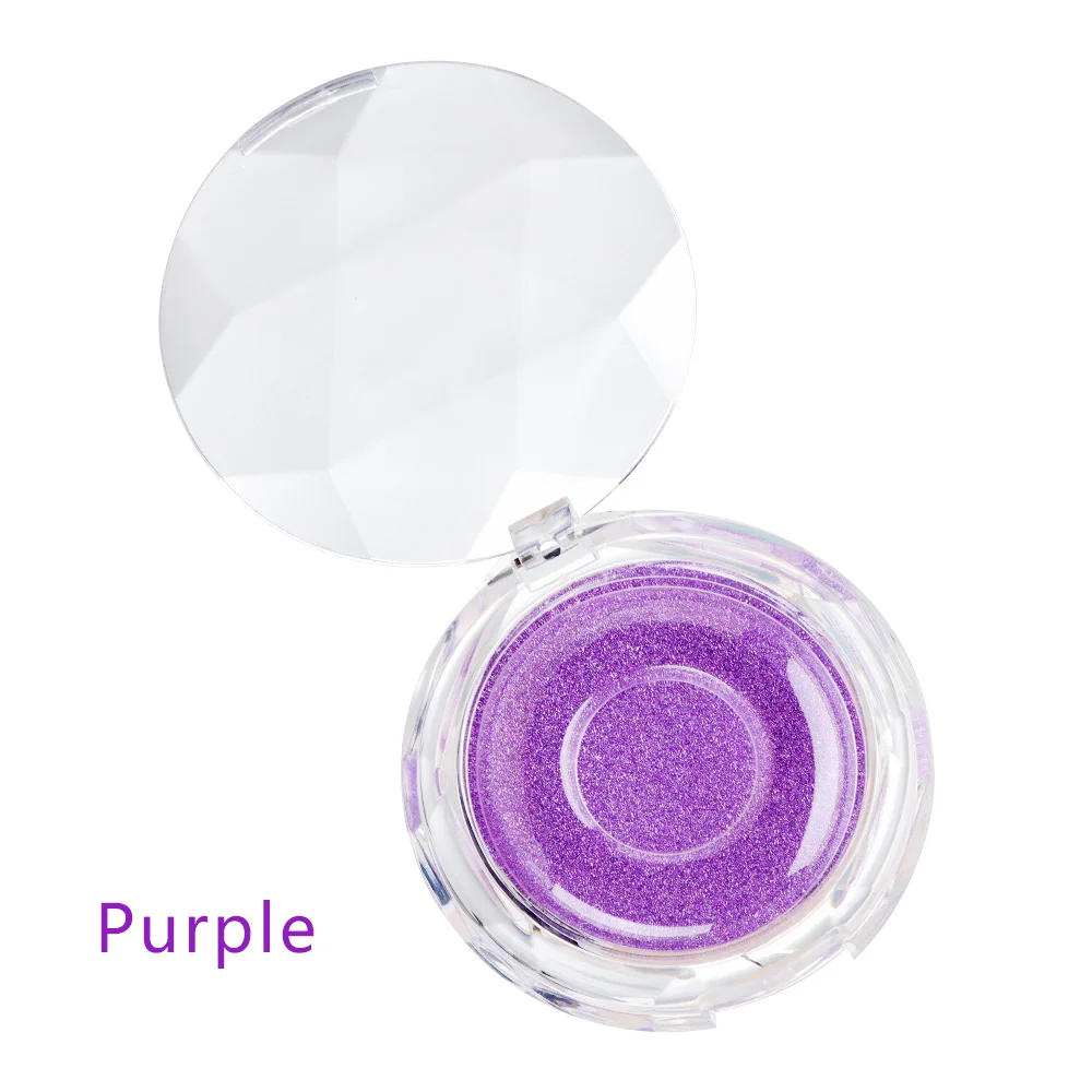 1Pc 7 style False Eyelash Packing Box Transparent Lid Tray Individual Magnet Eyelashes Stand Acrylic Pad Lash round Tool Case