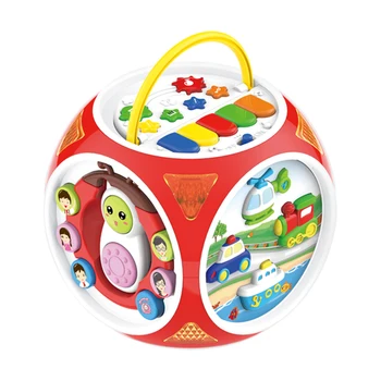 

Wisdom Kingdom Toy Baby Multifunctional Game Table Hexahedral Educational Toy - Red