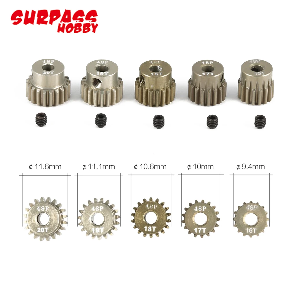Lot de 5 pignons 48DP 26T-30T pour drone RC - Pièces de rechange