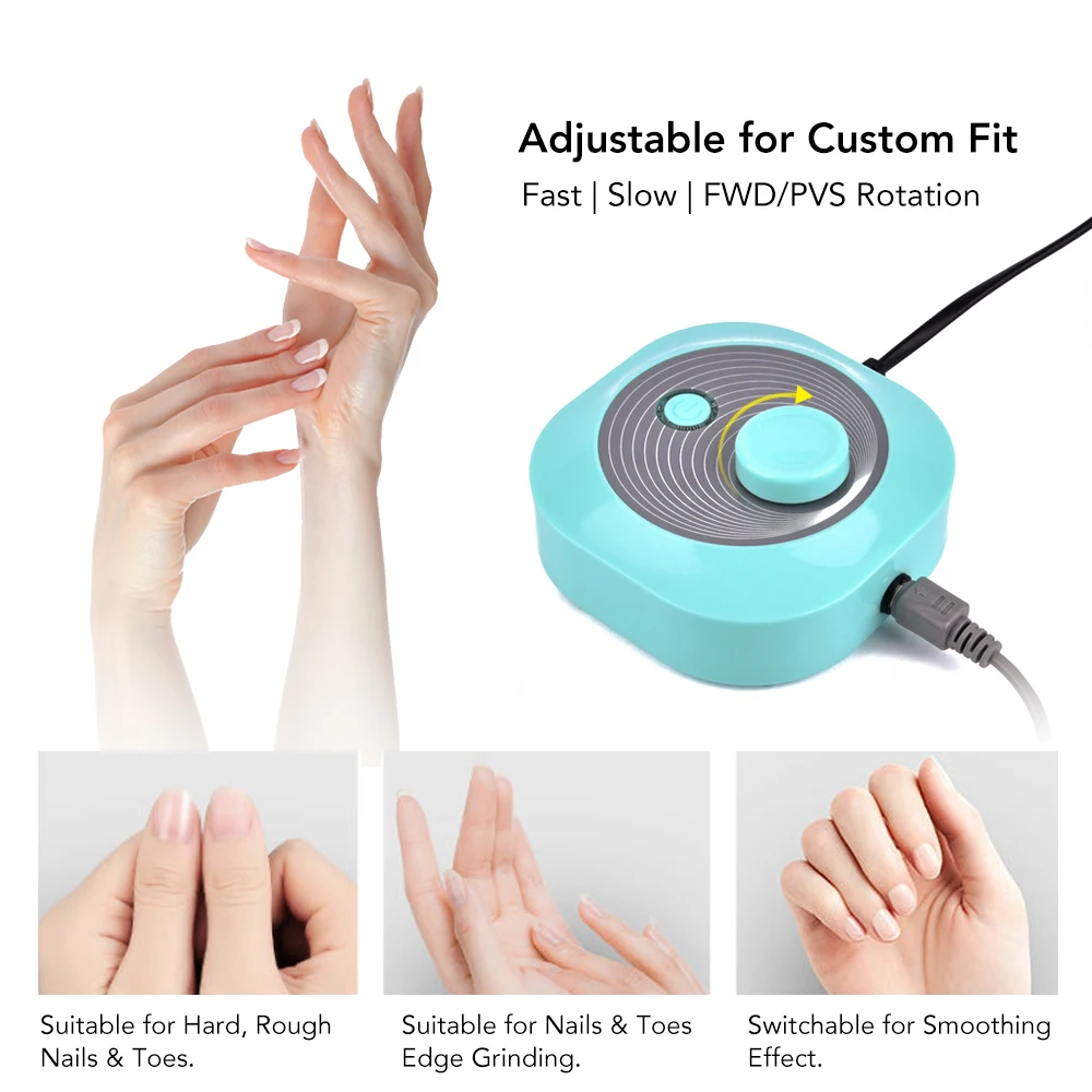 Модернизированный маникюрный станок электрический набор сверл для ногтей пилки для ногтей Аксессуары для педикюра Профессиональный фреза Полирующий гвоздь инструменты для искусства