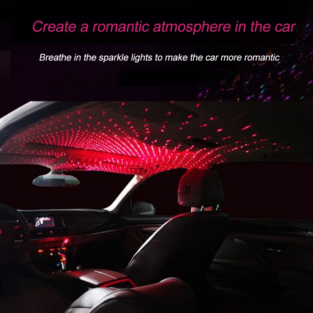 Автомобильный светильник s Led Mini Usb звездный подвесной светильник декоративная проекционная лампа банджи атмосферная лампа для домашнего интерьера автомобиля декоративная