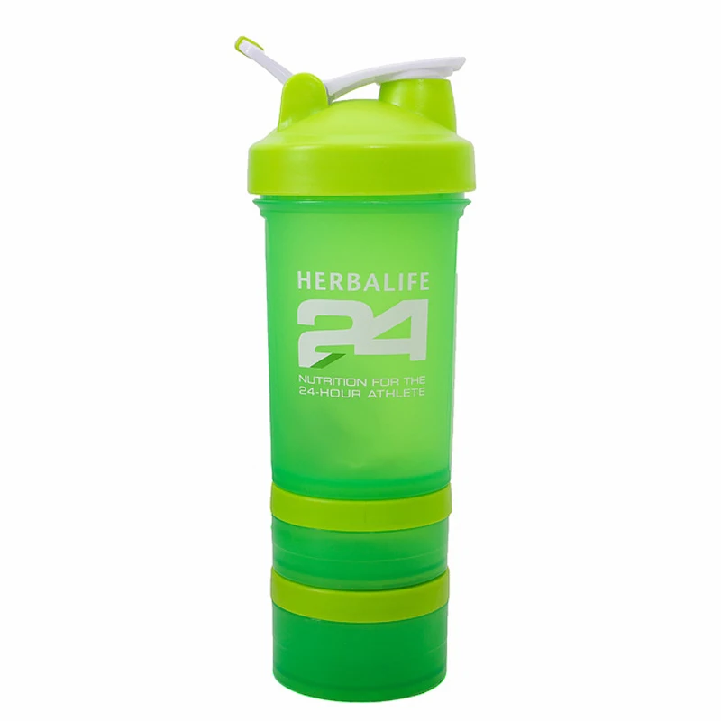 Новое поступление 500 мл Herbalife питательная 24 подходящая бутылка для воды портативная на заказ протеиновая пудра спортивный шейкер бутылка - Цвет: 500ml 2