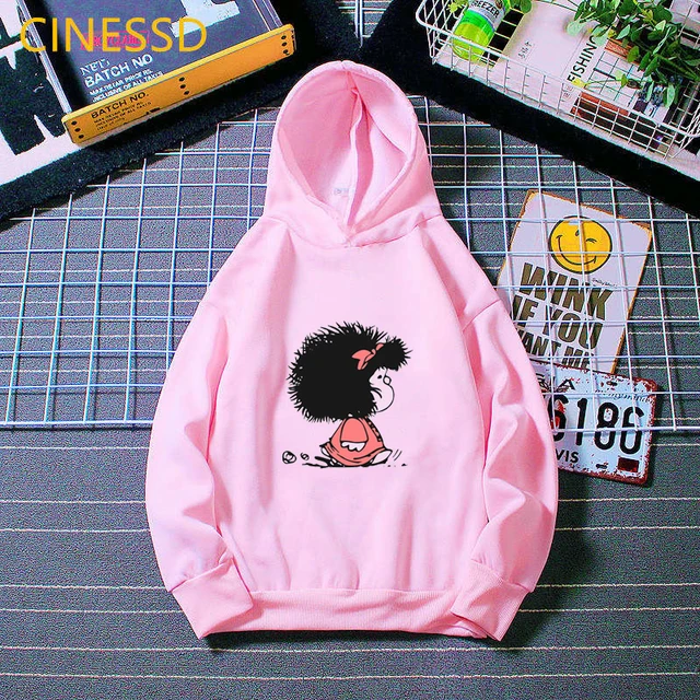 Mafalda Hoodie Children Harajuku Cute Funny Sweatshirt Winter 2020 Fashion Girls Clothes Unisex Tops Kids Teen Streetwear Fleece 0102021f