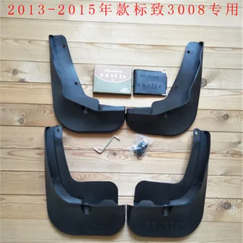 

Car styling plastic Mud Flaps Splash Guard plastic Car accessories Mud Flaps Splash Guard fender for Peugeot 3008 2013-2019