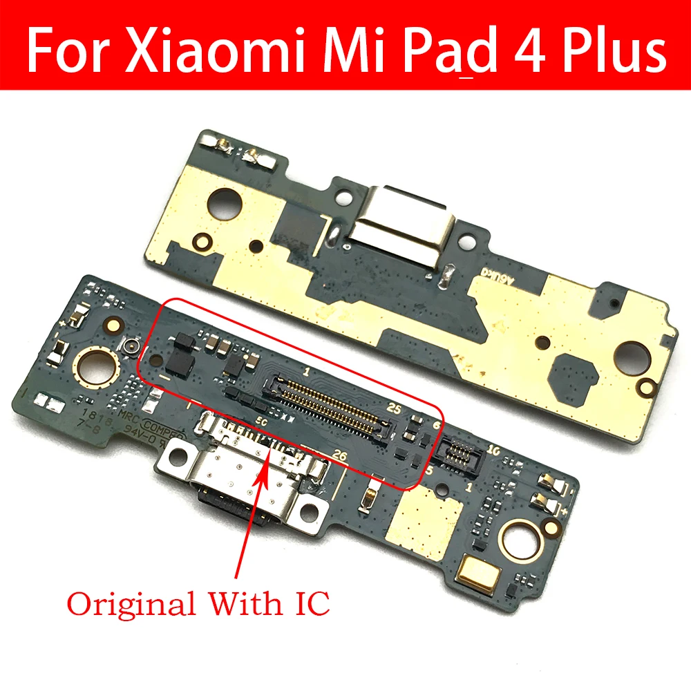 オリジナルxiaomi Miパッド 4 Pad4 プラスusb充電ポートマイクマイクdockコネクタボードフレックスケーブル修理部品 Mobile Phone Flex Cables Aliexpress