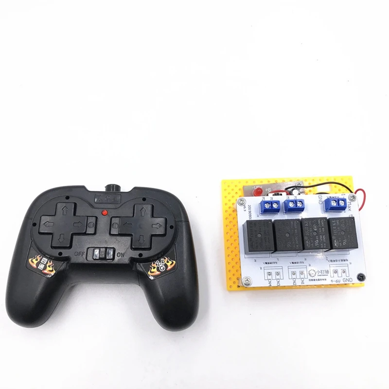 

DIY 2.4G 4CH Remote Controler with Receiver Device for Toy Boat Tank Robot Car 5-20V Accessories