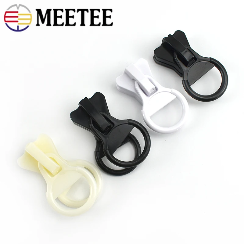 Meetee 3pcs 15# 20# Double Slider Zips Head For Resin Zipper Outdoor Backpack Bags Zip Sliders DIY Garment Sewing Accessories | Дом и сад