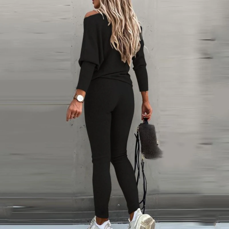 Tracksuit 2 Piece Set Autumn Winter Pullover Top Long Pants Sports Suit Female Sweatshirt Sportswear Suit For Woman