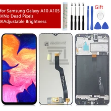 Для samsung Galaxy A10 сенсорный экран A105 A105F SM-A105F ЖК-дигитайзер с рамкой для samsung a10 дисплей запасные части