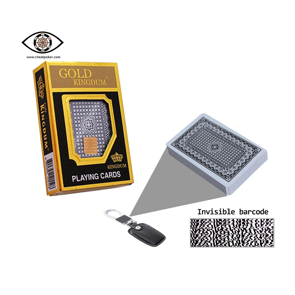 

Mark Card Anti Cheating Poker for Reader, Plastic Magic Tricks Deck, Board Game, Korean Gold, Kingdum Marked Playing Cards