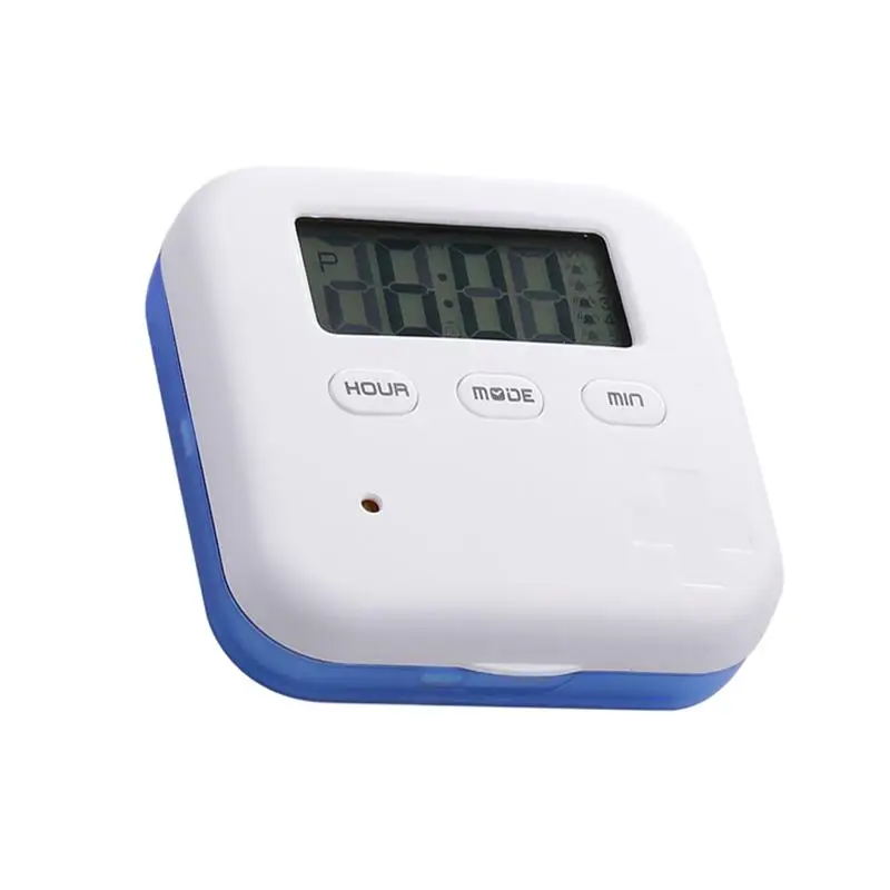 ROSENICEPill Box Timer Alarm Clock Convenient Mini Pill Container for Travel ROSENICEPill Box Timer Alarm Clock Convenient Mini Pill Container for Travel