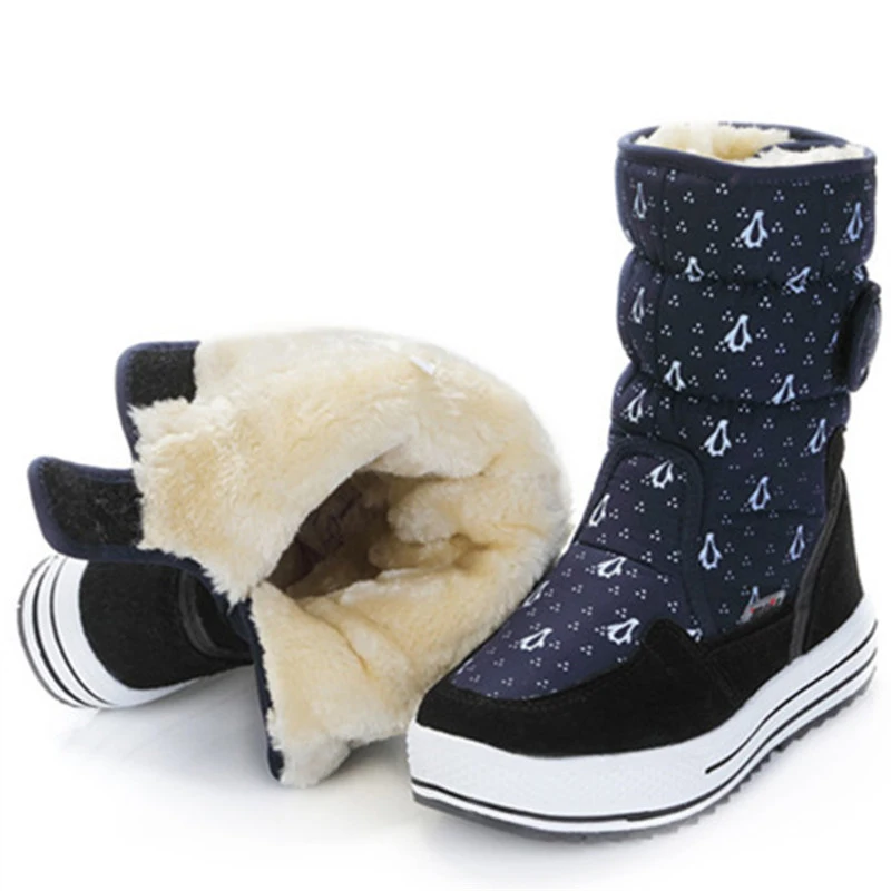 SNURULAN 2019; fashionable women's boots to the middle of the calf with a round toe; warm winter boots; flat plush women boots