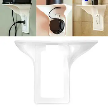 

Wall Outlet Shelf Holder Charging Socket Storage Power Rack Perch Phones M1X3