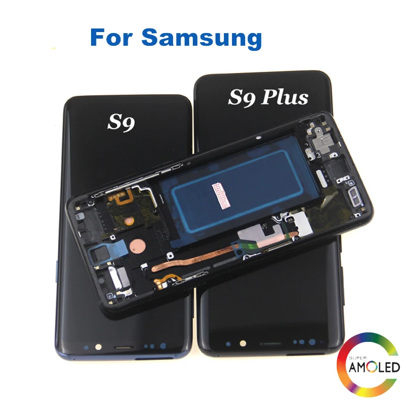 Super AMOLED для SAMSUNG Galaxy S9 LCD G960 g960f ЖК дисплей сенсорный экран дигитайзер Samsung Plus Замена