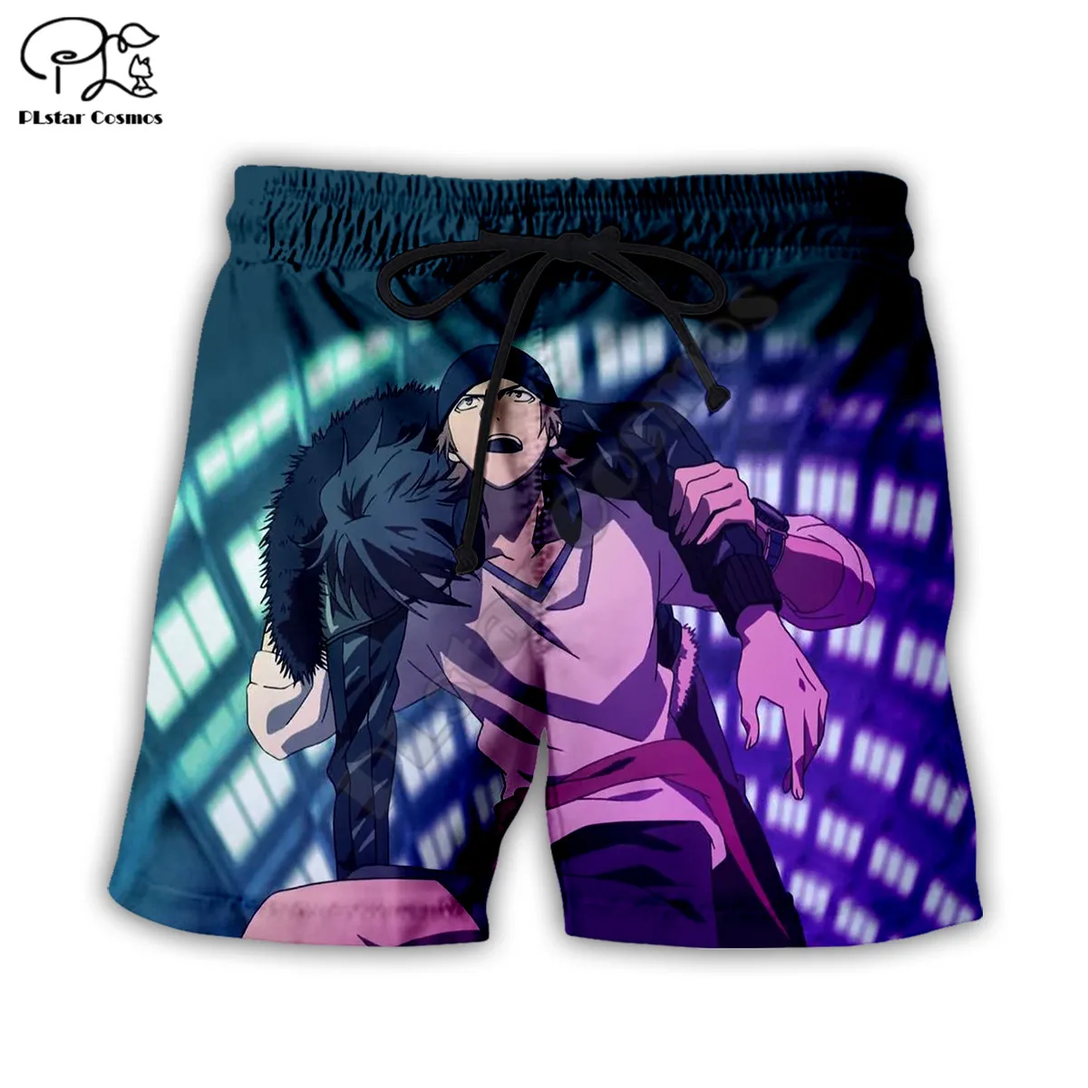 

PLstar Cosmos Viking Tattoo Men's Shorts Summer Casual Shorts Harajuku 3D Printed Loose Cool Beach Comfortable style-1