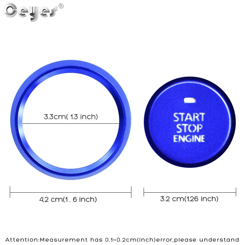 Car Start Engine Button Key Ring for MAZDA (4)